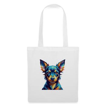 Englisch Spielzeug Terrier Hund Rasse Karikatur Kawaii - Stoffbeutel - Weiß - Vorne