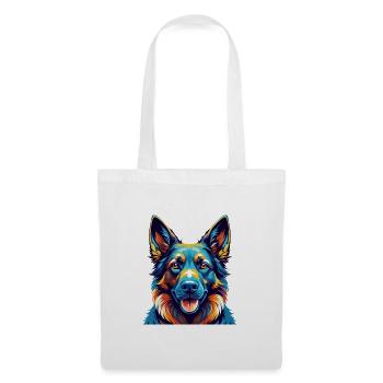 Dutch Shepherd Dog Breed Colorful Cartoon Kawaii - Tote Bag - white - Front