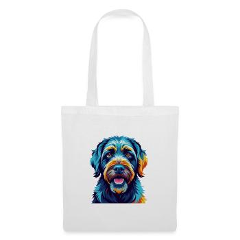 Bouvier des Ardennes Chien Race Dessin Animé Kawaii - Sac en tissu - blanc - Devant