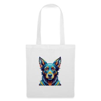 Chien courant andalou race de chien dessin animé coloré Kawaii - Sac en tissu - blanc - Devant