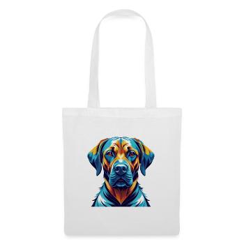 Rhodesian Ridgeback Chien Race Dessin animé Kawaii - Sac en tissu - blanc - Devant