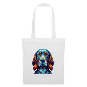 Redbone Coonhound Chien Race Dessin animé Kawaii - Sac en tissu - blanc - Devant