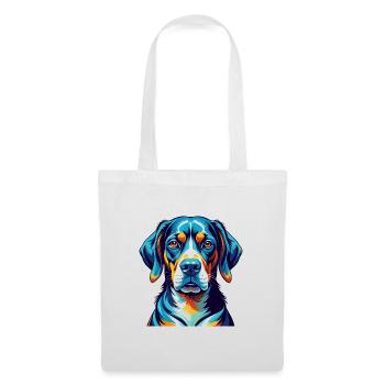 Chien de chasse serbe race Dessin animé coloré Kawaii - Sac en tissu - blanc - Devant