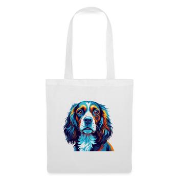 Pont Audemer Epagneul Chien Race Dessin Animé Kawaii - Sac en tissu - blanc - Devant