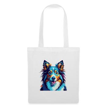Sheltie Dog Breed Colorful Cartoon Kawaii - Tote Bag - white - Front