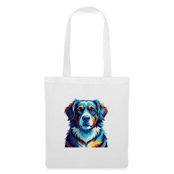 Slovensky Cuvac Chien Race Coloré Dessin Animé Kawaii - Sac en tissu - blanc - Devant