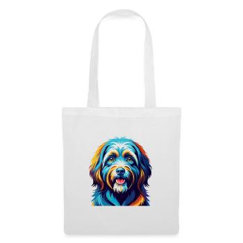 Tibetan Terrier Dog Breed Colorful Cartoon Kawaii - Tote Bag - white - Front