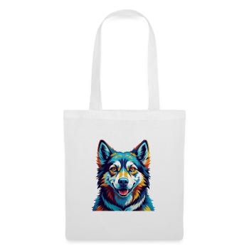 Westsibirische Laika Hunderasse Karikatur Kawaii - Stoffbeutel - Weiß - Vorne