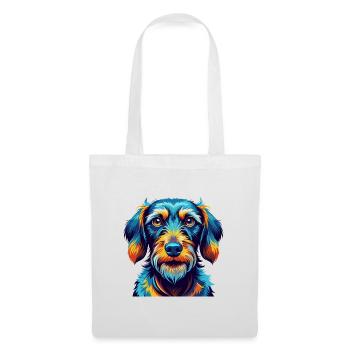 Wirehaired Dachshund Dog Breed Cartoon Kawaii - Tote Bag - white - Front