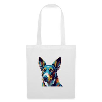 Podenco Canario Dog Breed Colorful Cartoon Kawaii - Tote Bag - white - Front