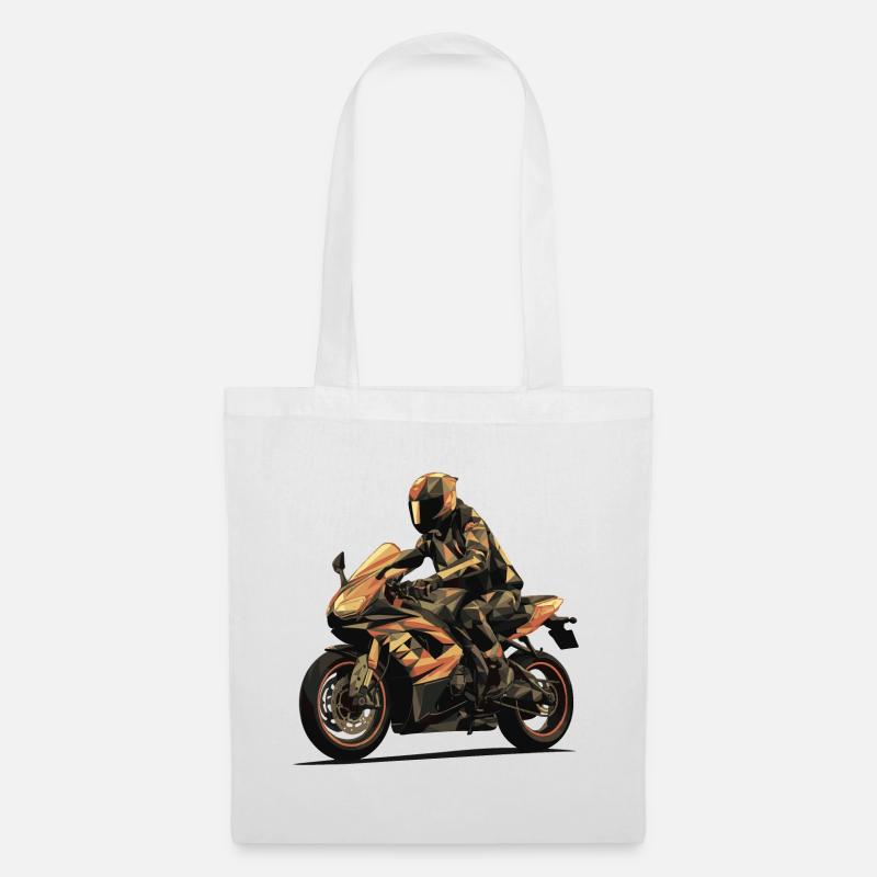 The Biker - Tote Bag - white