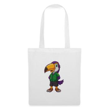 Toucan Funny Kawaii Cartoon Character Clipart - Tote Bag - white - Front
