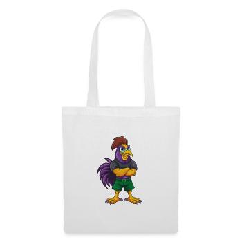 Rooster Funny Kawaii Cartoon Character Clipart - Tote Bag - white - Front