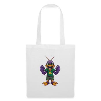 Craw drôle Kawaii personnage de dessin animé Clipart - Sac en tissu - blanc - Devant