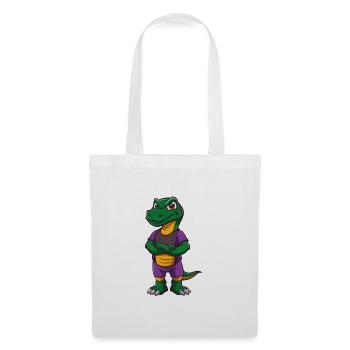 Komodo Dragon Funny Kawaii Cartoon Character - Tote Bag - white - Front