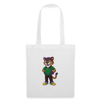 Jaguar Lustige Kawaii Cartoon Figur Clipart - Stoffbeutel - Weiß - Vorne