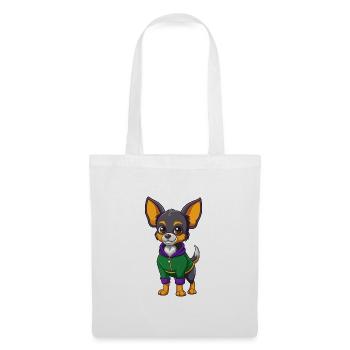 Chihuahua Dog Funny Kawaii Cartoon Character - Tote Bag - white - Front