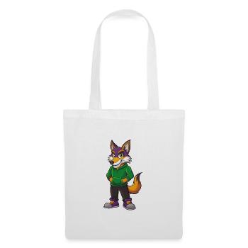 Coyote Funny Kawaii Cartoon Character Clipart - Tote Bag - white - Front