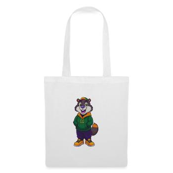 Biber Lustige Kawaii Cartoon Figur Clipart - Stoffbeutel - Weiß - Vorne