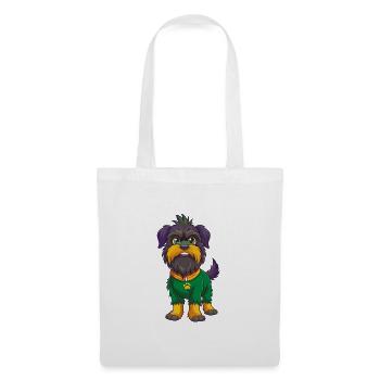 Affenpinscher Dog Funny Kawaii Cartoon Clipart - Tote Bag - white - Front