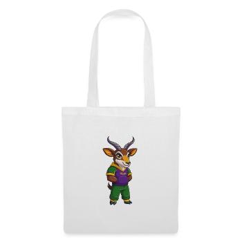 Antelope Funny Kawaii Cartoon Character Clipart - Tote Bag - white - Front