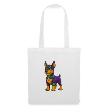 German Pinscher Dog Kawaii Cartoon Character - Tote Bag - white - Front