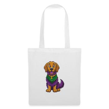 Golden Retriever Dog Kawaii Cartoon Character - Tote Bag - white - Front