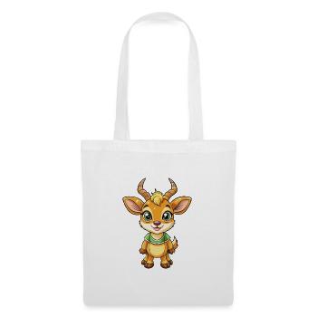 Impala Niedliche Zeichentrickfigur Kawaii Clipart - Stoffbeutel - Weiß - Vorne