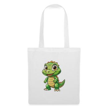 Komodo Dragon Cartoon Character Kawaii Clipart - Tote Bag - white - Front