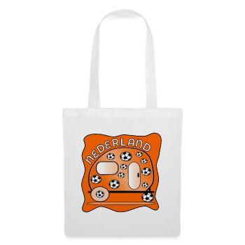 PAYS-BAS CAMPING FOOTBALL - Sac en tissu - blanc - Devant