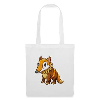 fourmilier mignon personnage de dessin animé Kawaii Clipart - Sac en tissu - blanc - Devant