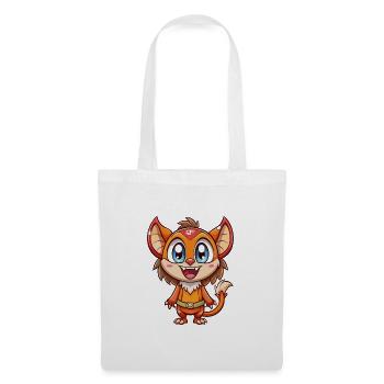 Aye Aye Cute Cartoon Character Kawaii Clipart - Tote Bag - white - Front