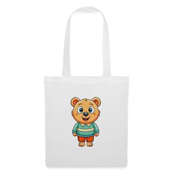 Bear Cute Cartoon Character Kawaii Clipart - Tote Bag - white - Front