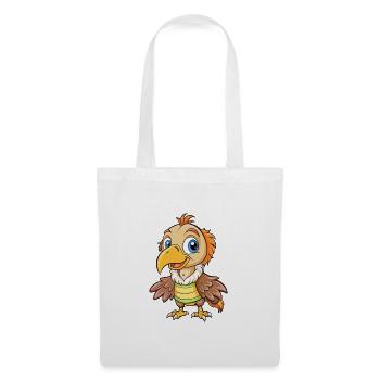 Geier Niedliche Zeichentrickfigur Kawaii Clipart - Stoffbeutel - Weiß - Vorne