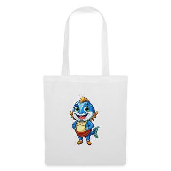 Tuna Cute Cartoon Character Kawaii Clipart - Tote Bag - white - Front
