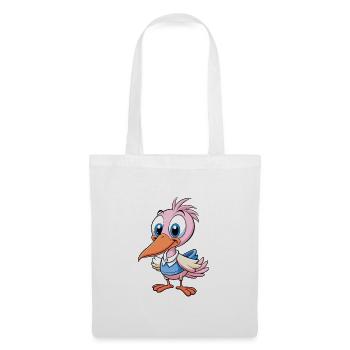 Spatule mignon personnage de dessin animé Kawaii Clipart - Sac en tissu - blanc - Devant