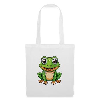 Frog Cute Cartoon Character Kawaii Clipart - Tote Bag - white - Front
