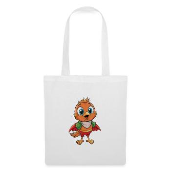 Robin Cute Cartoon Character Kawaii Clipart - Tote Bag - white - Front
