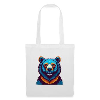 Bear Colorful Kawaii Cartoon Character Clipart - Tote Bag - white - Front