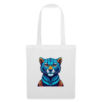 guépard coloré kawaii dessin animé personnage clipart - Sac en tissu - blanc - Devant