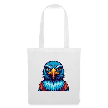 Falcon Colorful Kawaii Cartoon Character Clipart - Tote Bag - white - Front