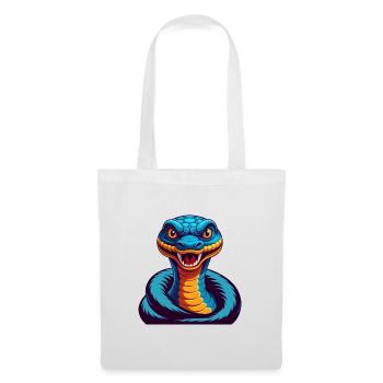 Anaconda Colorful Kawaii Cartoon Character Clipart - Tote Bag - white - Front