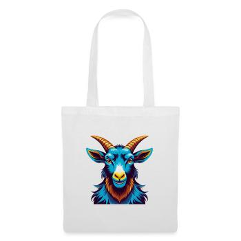 Chèvre coloré Kawaii Dessin animé Personnage Clipart - Sac en tissu - blanc - Devant