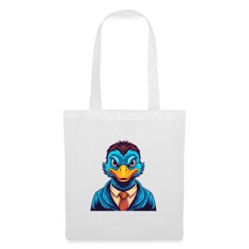 Ente Bunte Kawaii Cartoon Figur Clipart - Stoffbeutel - Weiß - Vorne