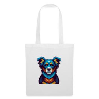 Hund Bunte Kawaii Cartoon Figur Clipart - Stoffbeutel - Weiß - Vorne
