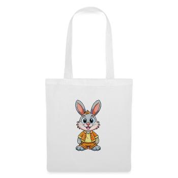 Lapin Mignon Personnage De Dessin Animé Kawaii Clipart - Sac en tissu - blanc - Devant