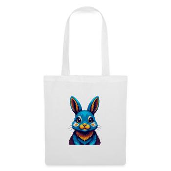 Hase Bunte Kawaii Cartoon Figur Clipart - Stoffbeutel - Weiß - Vorne