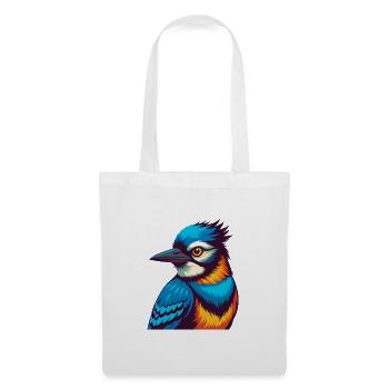 Blue Jay Colorful Kawaii Cartoon Character Clipart - Tote Bag - white - Front