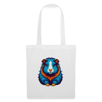 Cochon d’Inde Coloré Kawaii Dessin animé Personnage Animal de compagnie - Sac en tissu - blanc - Devant