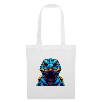 Komodo Dragon Colorful Kawaii Cartoon Character - Tote Bag - white - Front